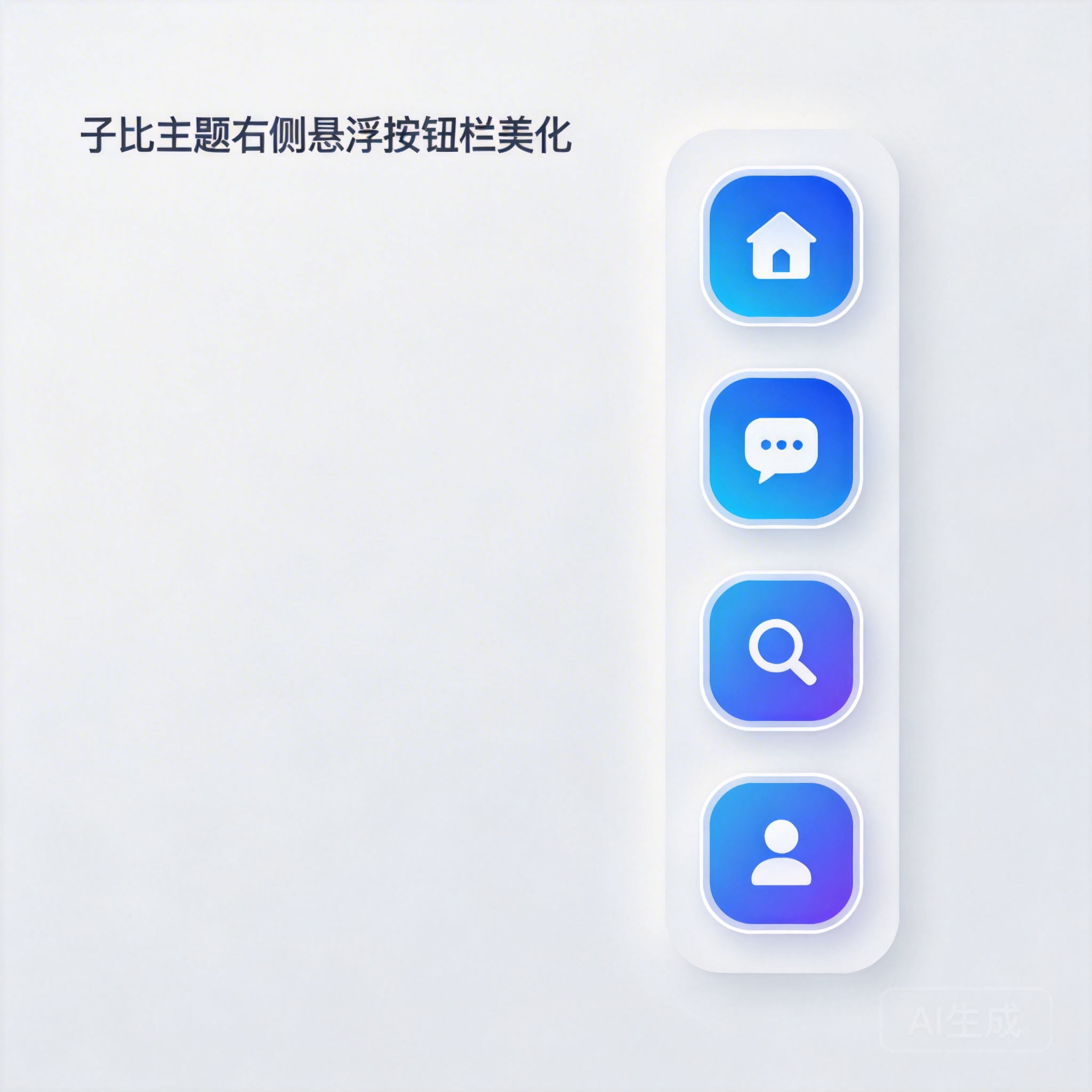 子比主题右侧悬浮按钮栏美化