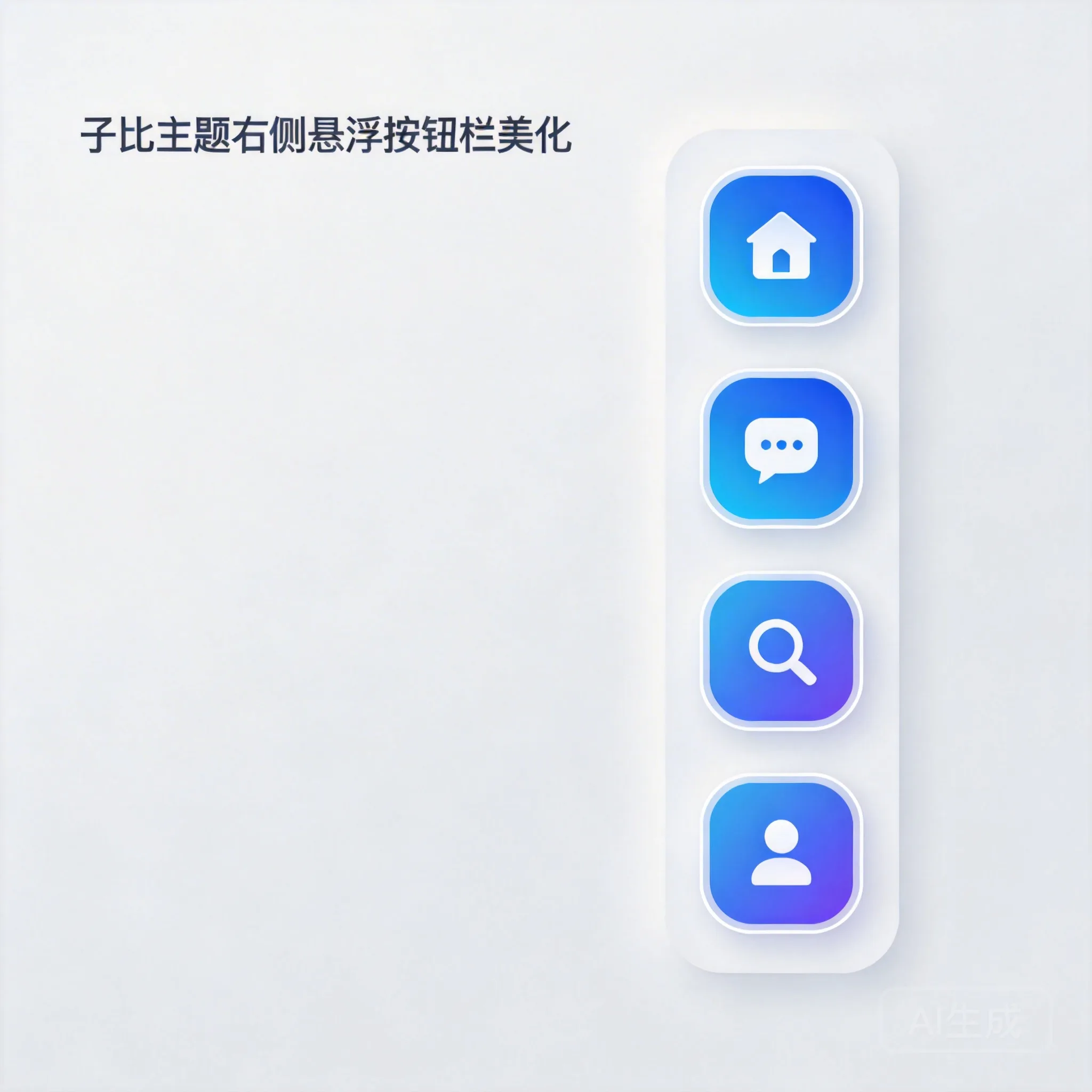 子比主题右侧悬浮按钮栏美化