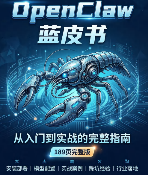 小龙虾使用手册（蓝皮书）198页实战案例版