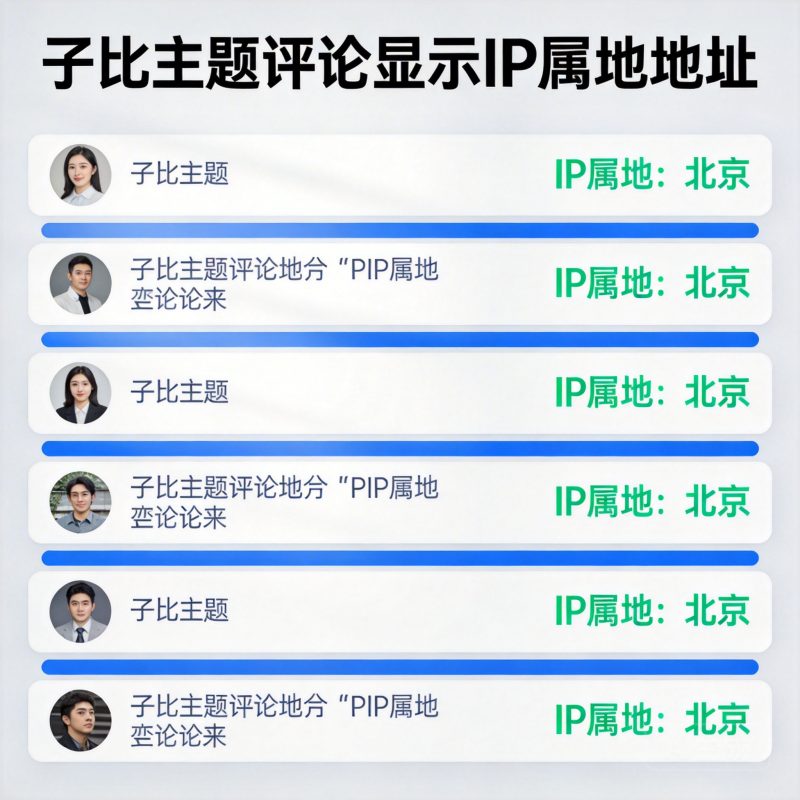 子比主题评论显示IP属地地址-轩逸博客
