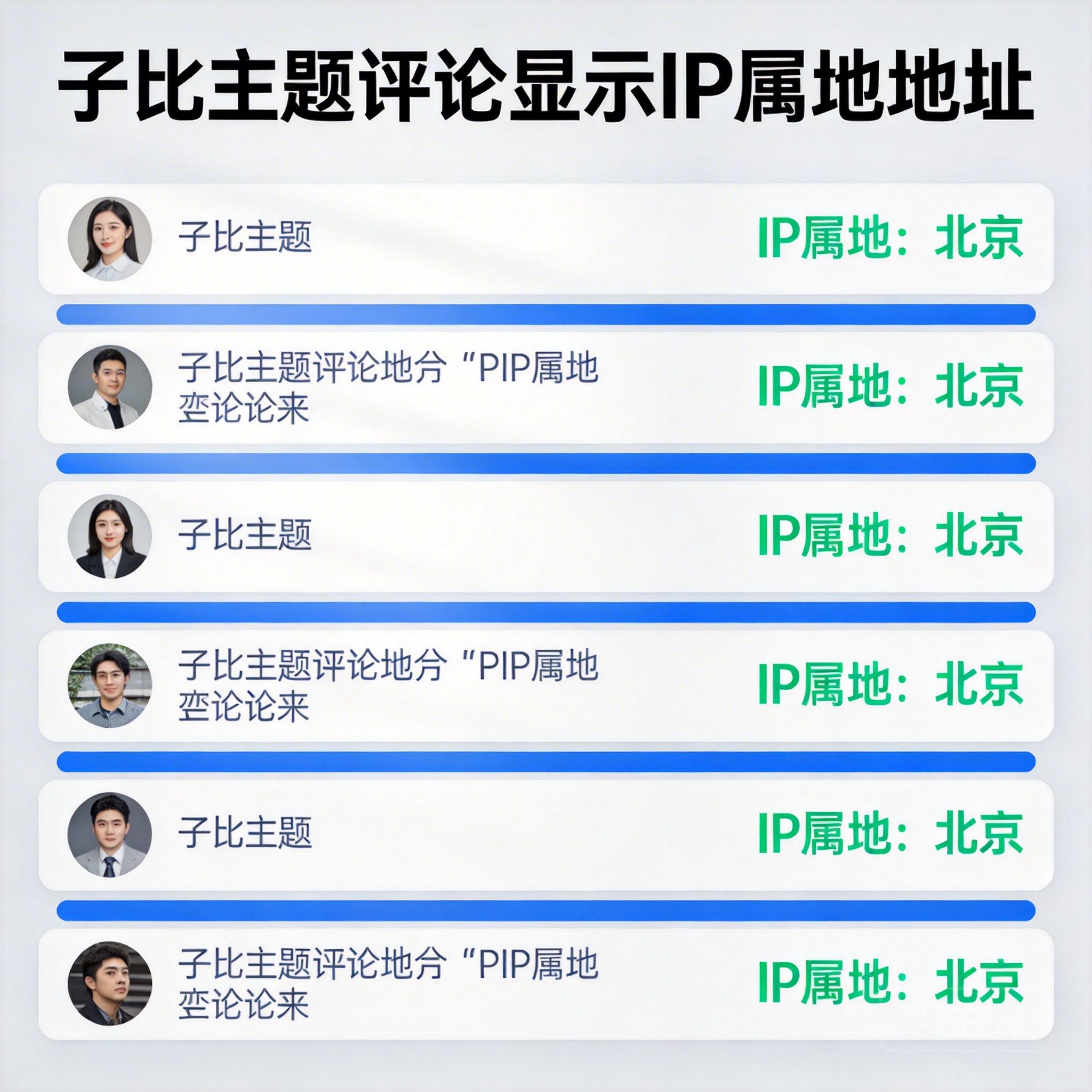 子比主题评论显示IP属地地址