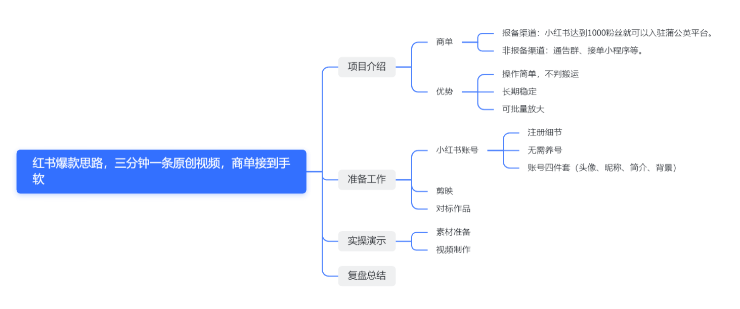 红书最新商单玩法，暴力涨粉思路！三分钟一条视频，适合小白！-轩逸博客
