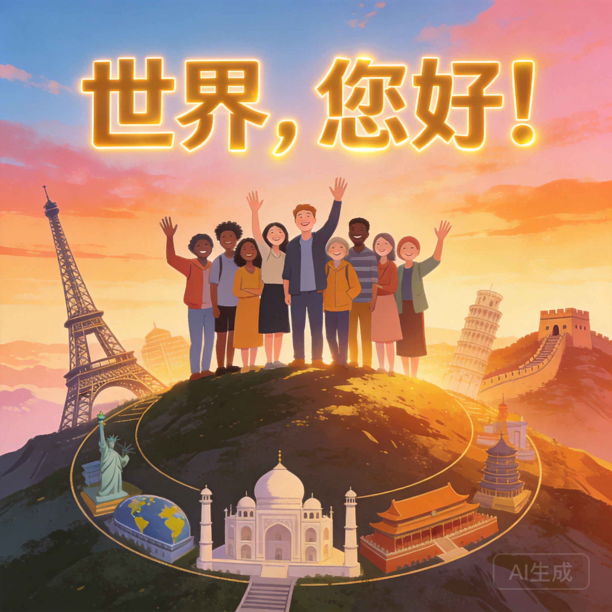 世界，您好！