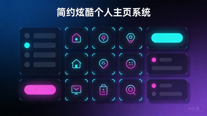 简约炫酷个人主页系统-轩逸博客