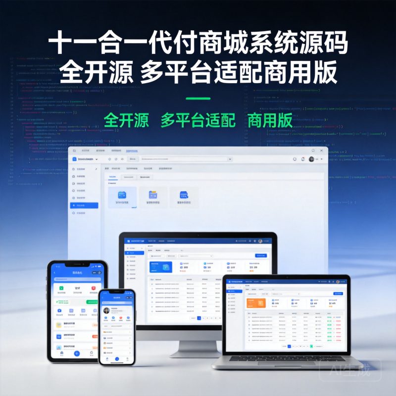 十一合一代付商城系统源码 全开源 多平台适配商用版-轩逸博客