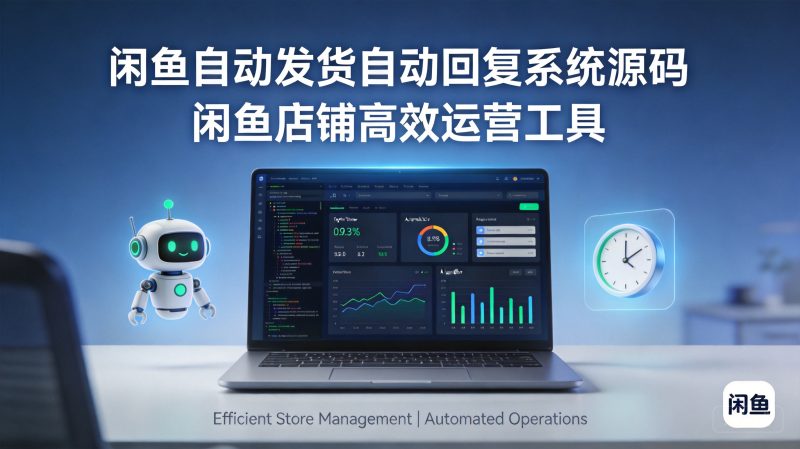 闲鱼自动发货自动回复系统源码 闲鱼店铺高效运营工具-轩逸博客