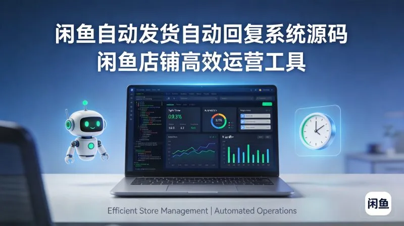 闲鱼自动发货自动回复系统源码 闲鱼店铺高效运营工具-轩逸博客