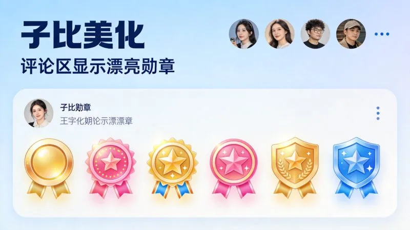 子比美化-评论区显示漂亮勋章-轩逸博客