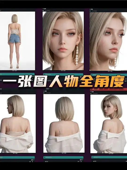 【月龙宴】一张图就能搞定角色全角度 完美一致性-轩逸博客